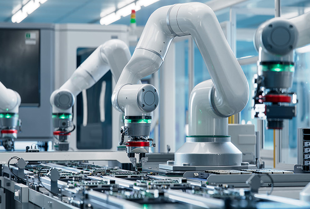 IP-Uhrensystem in der Fertigung