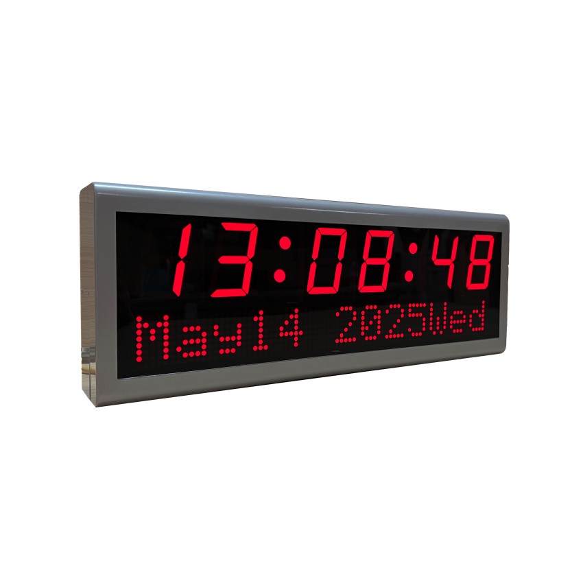 Custom PoE digital wall clock