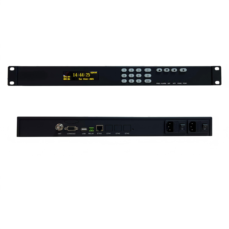 Hochpräziser GPS-BeiDou-Netzwerk-Zeitprotokoll-NTP-Server mit 1 LAN-Anschluss
